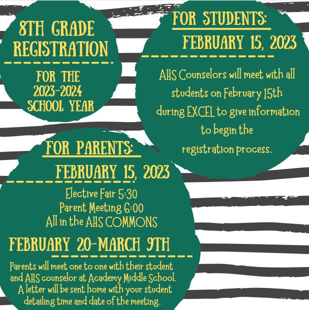 9th Grade Registration information for 23-24